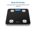 Scales Body Fat Bluetooth Wireless Digital Scales Bathroom Weight BMI Water