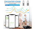 Scales Body Fat Bluetooth Wireless Digital Scales Bathroom Weight BMI Water