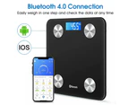 Scales Body Fat Bluetooth Wireless Digital Scales Bathroom Weight BMI Water