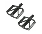 WACWAGENR 1 Pair Mountain Bike Pedal Non-Slip Bicycle Platform Flat Pedals for Road Mountain BMX MTB Bike Black