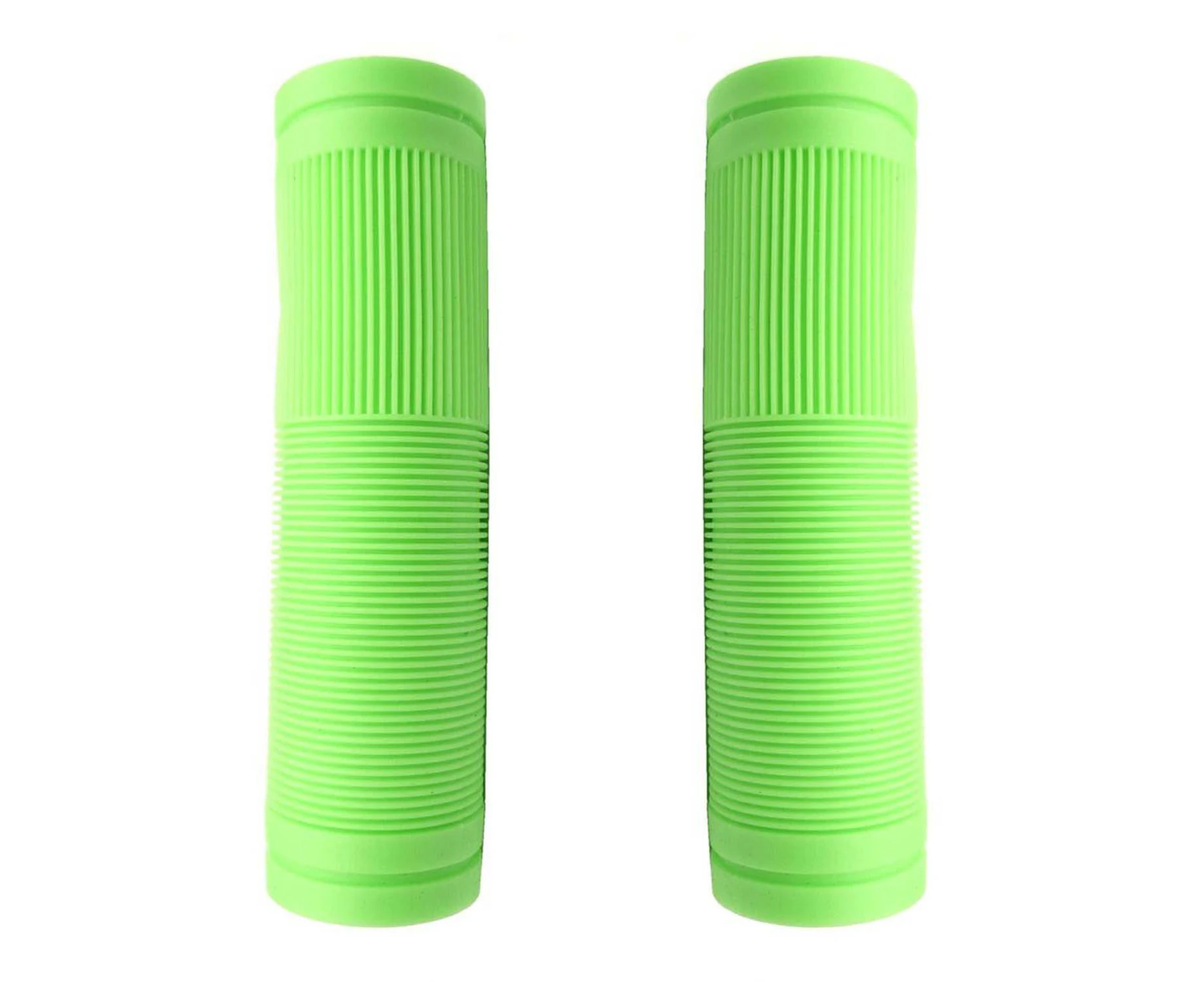 Bulletproof Coloured Rubber Mountain Bike Grips 130mm With Closed Ends Green