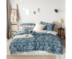 3D Dark Blue Floral 2196 Quilt Cover Set Bedding Set Pillowcases Duvet Cover KING SINGLE DOUBLE QUEEN KING