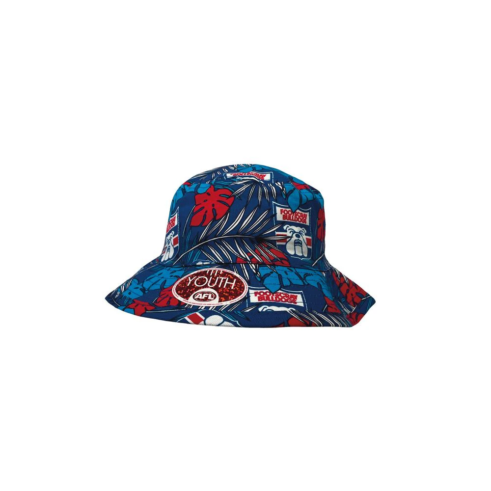 Western Bulldogs Youths Tropical Reversible Bucket Hat