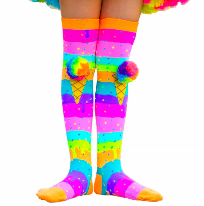 MADMIA Icecream Toddler Long Knee High Socks - Girl s Age 3-5 - Multicolour