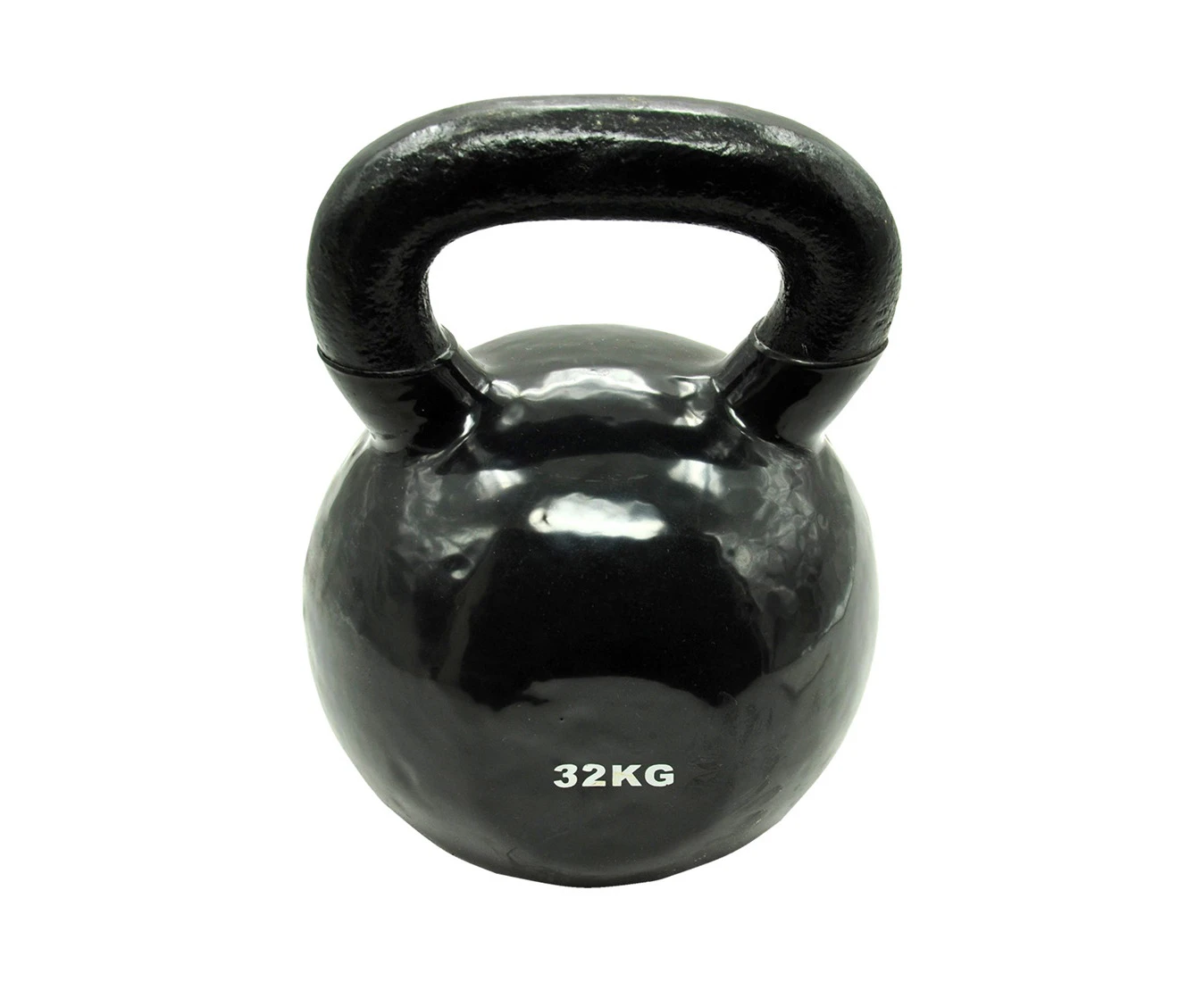 32kg Cast Iron Vinyl Kettlebell Weight - Home Gym Cross Fit Strength Training