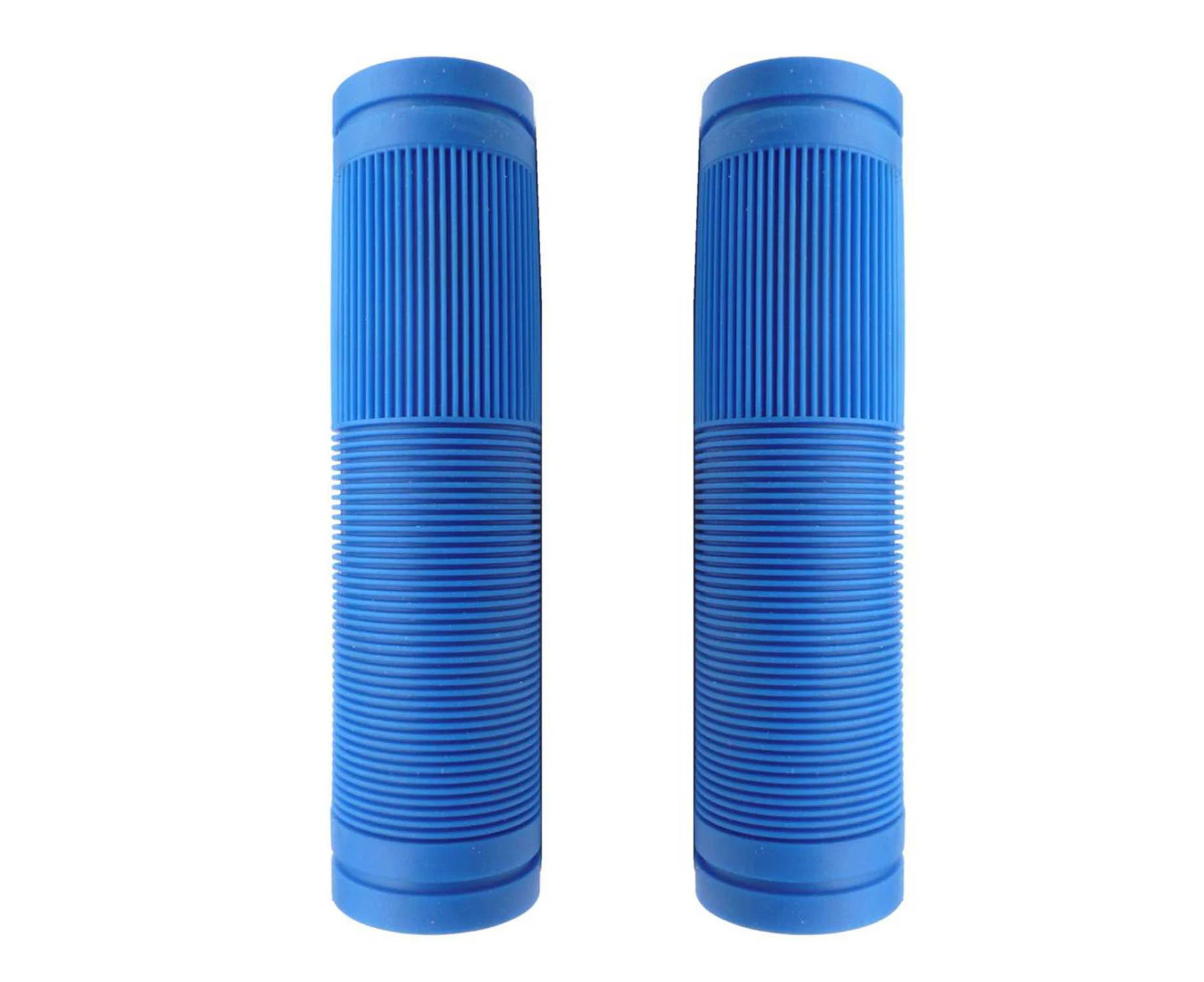 Bulletproof Coloured Rubber Mountain Bike Grips 130mm With Closed Ends Blue