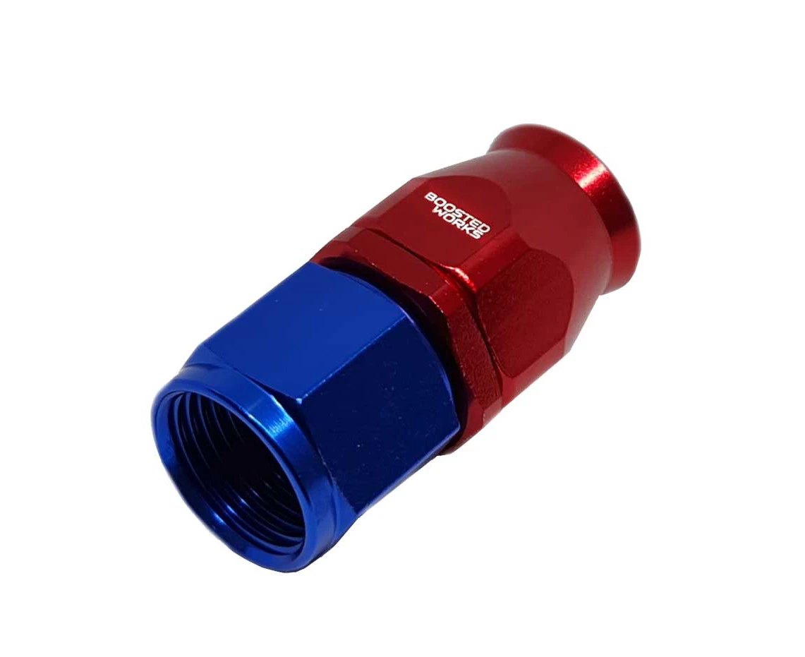 AN8 Fitting Hose End AN-8 Teflon Straight Fitting Red for Braided Teflon PTFE Fitting Hose