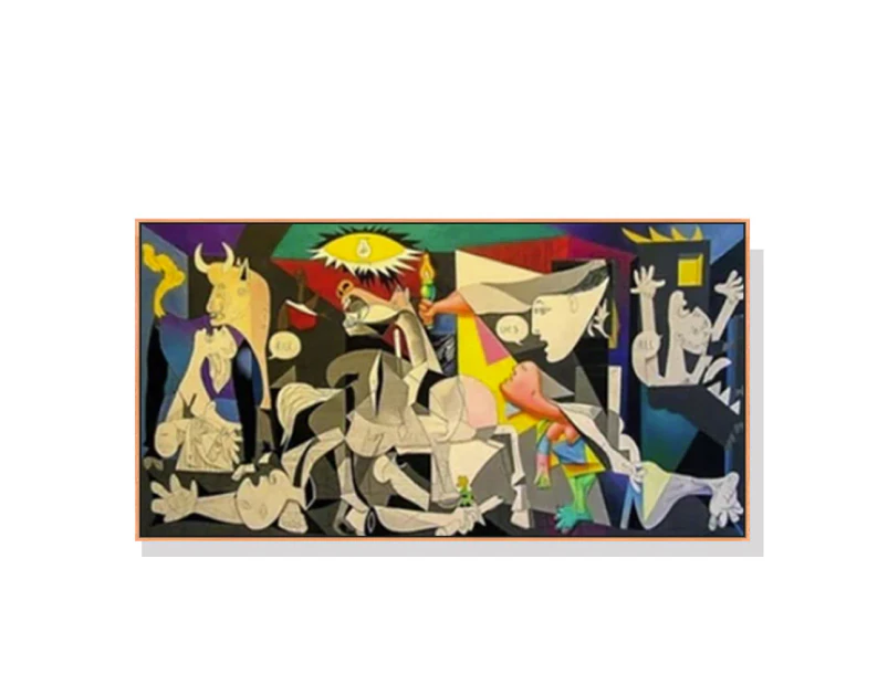 Guernica Picasso Le Reve Natural Wood Frame Canvas