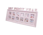 Baby My First Year Moments Photo Frame - Pink