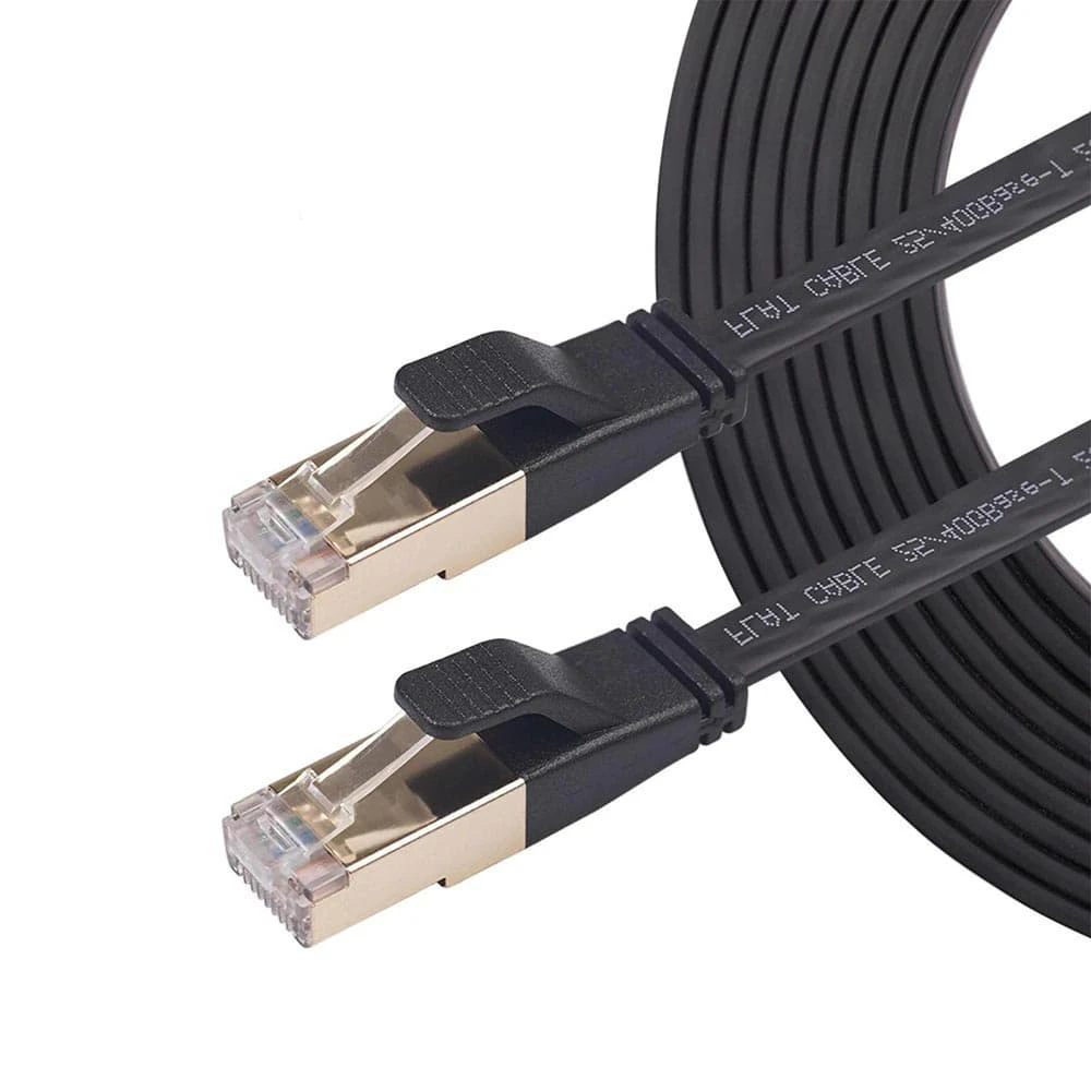 CAT 8 Ethernet Cable High Speed 40Gbps 2000MHz Network Flat Cord - 3m