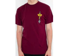 Vans Men's Off The Wall Tavern T-Shirt- Burgundy