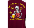 Vans Men's Off The Wall Tavern T-Shirt- Burgundy