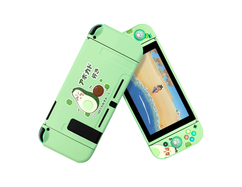 Cartoon Nintendo Switch Console Soft Protective Case Cover Green Avocado