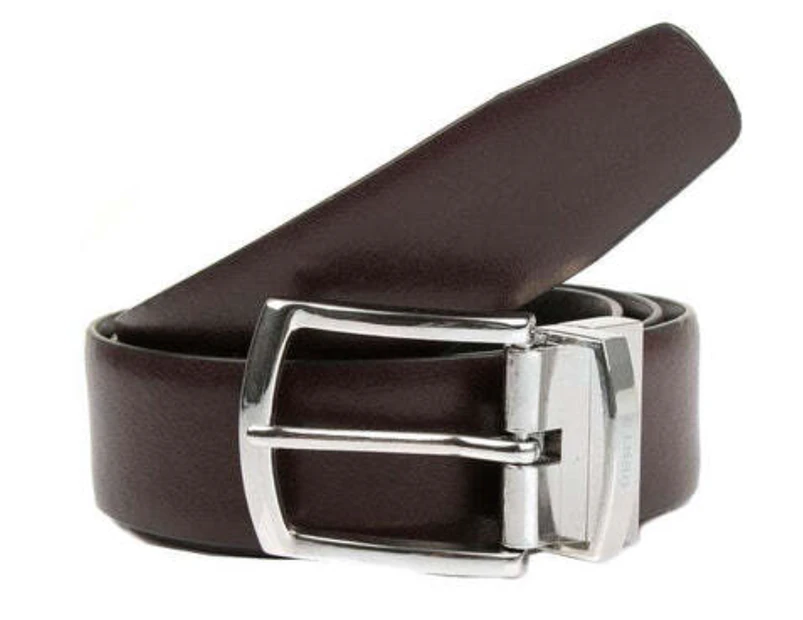 Reversible Leather Belt in Black/Brown