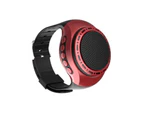 Momax Wearable Wireless Wrist Portable Bluetooth Speaker Watch with Multi Function-Red