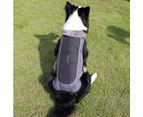 Waterproof Thick Warm Dog Coat with Reflectors-M-Black