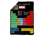 Marvel Periodic Table of Characters Fleece Blanket