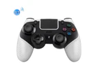 Bluetooth Wireless Controller 4 In 1 Gamepad For PS4 / Switch (White With Black)