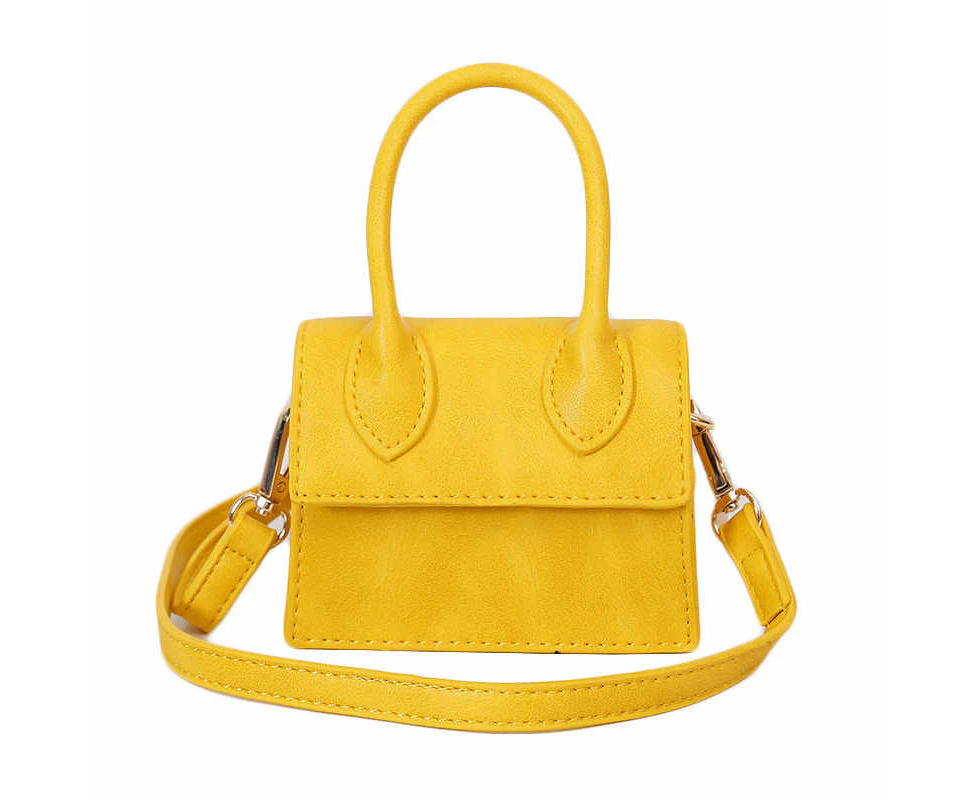 Nevenka Small Square Bag Women Simple Mini Messenger Bag-Yellow