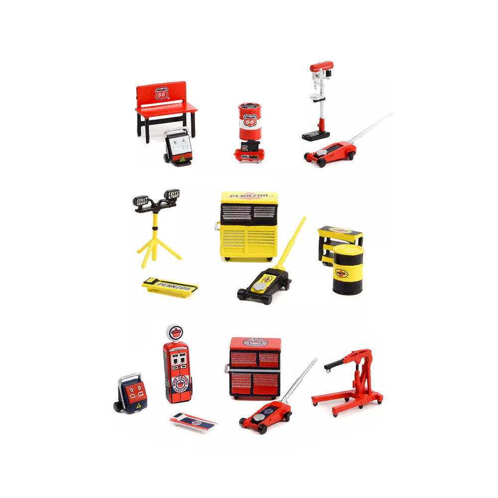 Greenlight Licensed 1:64 Scale Auto Body Shop Series 5 Shop Tool Accessories Assorted