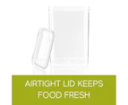 4 x KITCHEN FOOD CONTAINER 2.75L | Plastic Storage Box Airtight Jars Canister Stackable Storage Container for Kitchen Pantry with Lids