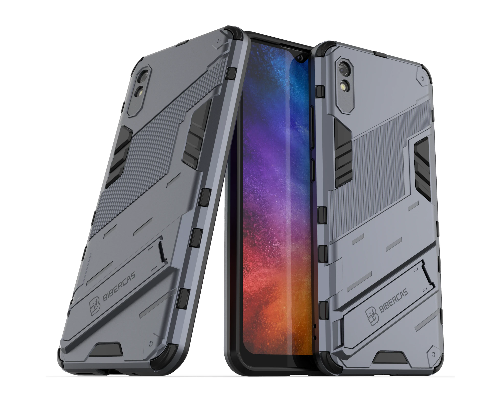 HKXM Tough Armor Designed For Xiaomi Redmi 9A-Grey