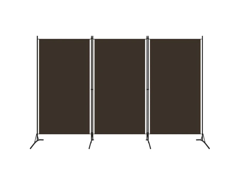 Foldable Room Privacy Divider - 3 Panels - Brown