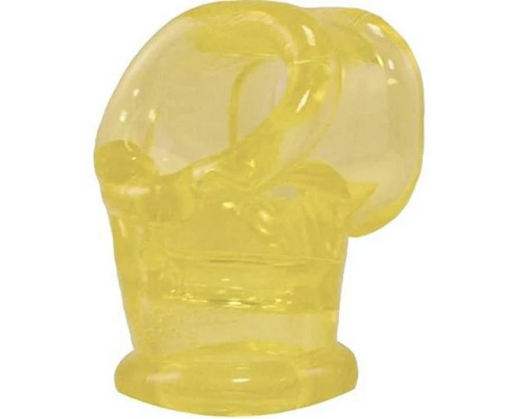 Nuttsling Combo Cockring & Extended Ball Stretcher - Yellow