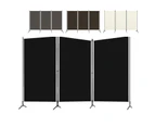 Foldable Room Privacy Divider - 3 Panels - Brown