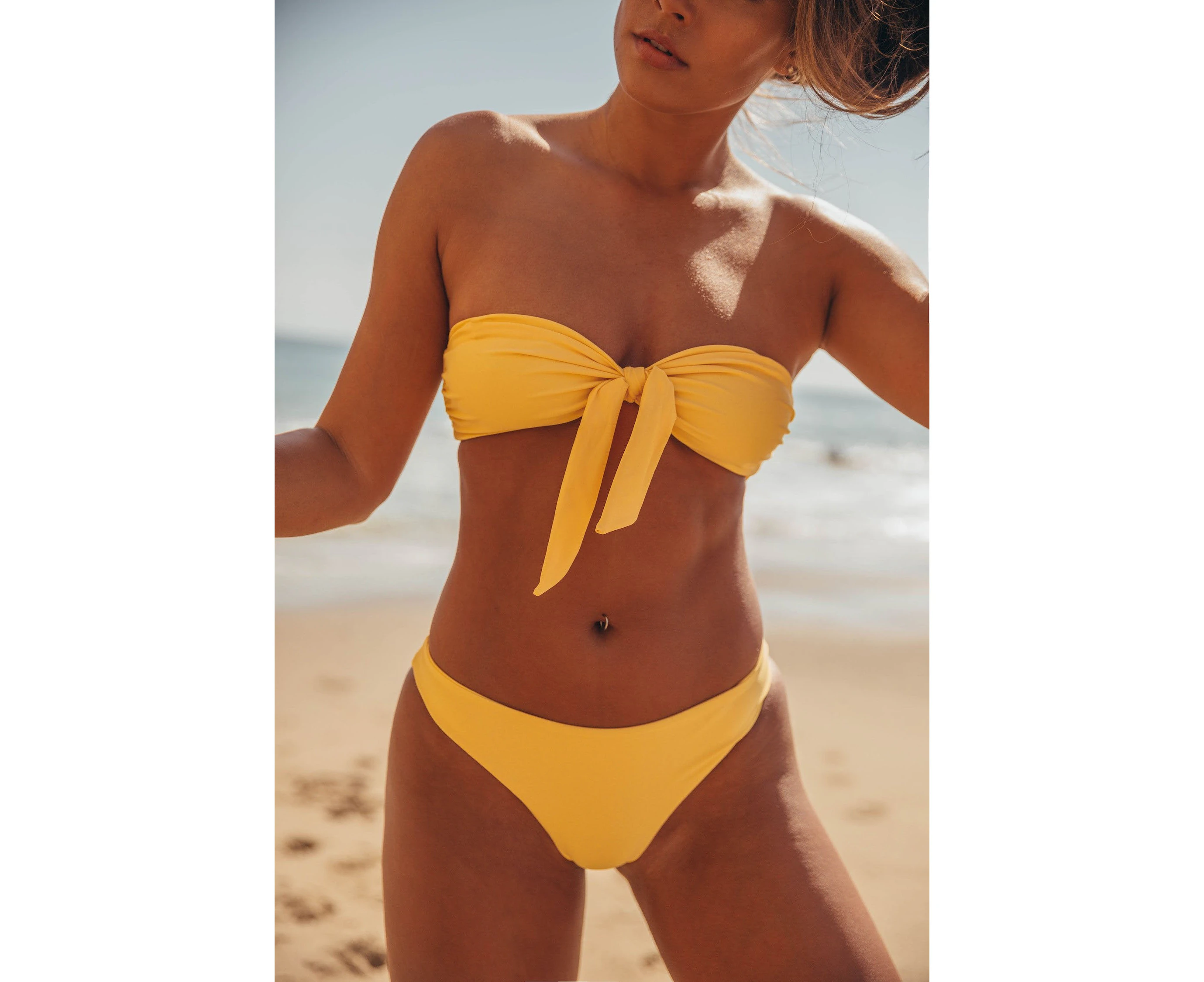 Praiano Bikini Top - Lemon Drop Yellow