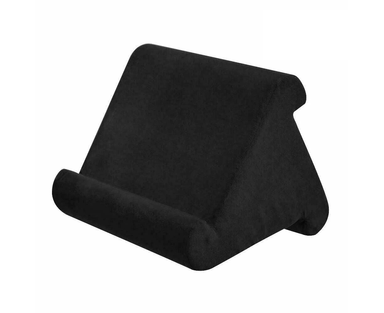 Tablet Pillow Stands For iPad Book Reader Holder Rest Laps Reading Cushion  - Black