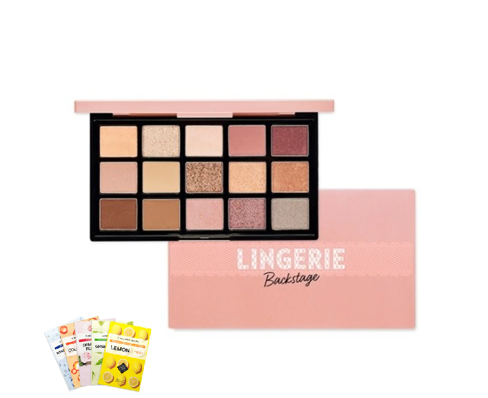 Etude House Play Color Eye Palette #Lingerie Backstage 15 Shade Eyeshadow Colours + Face Mask