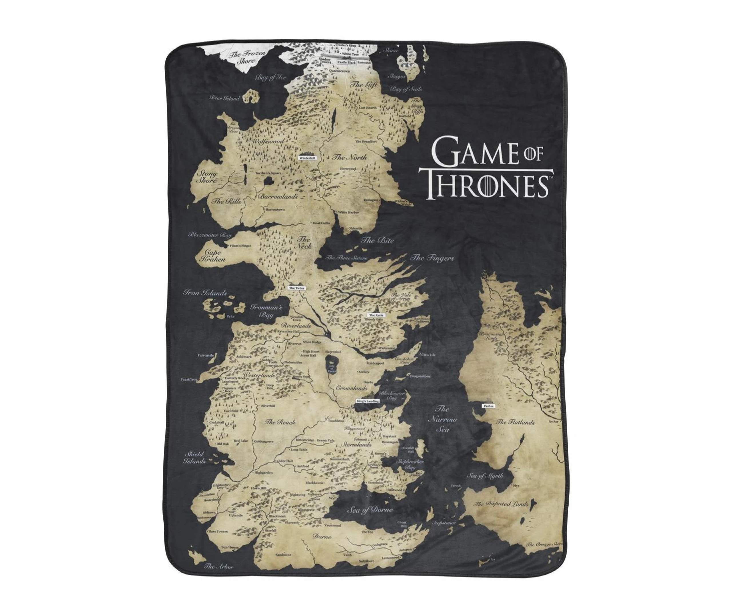 Game of Thrones Westeros Fleece Throw Blanket