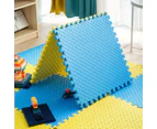 BabiesMart SoftSteps Baby Play Mat Interlocking & Durable Foam Mats - Dark Blue + White