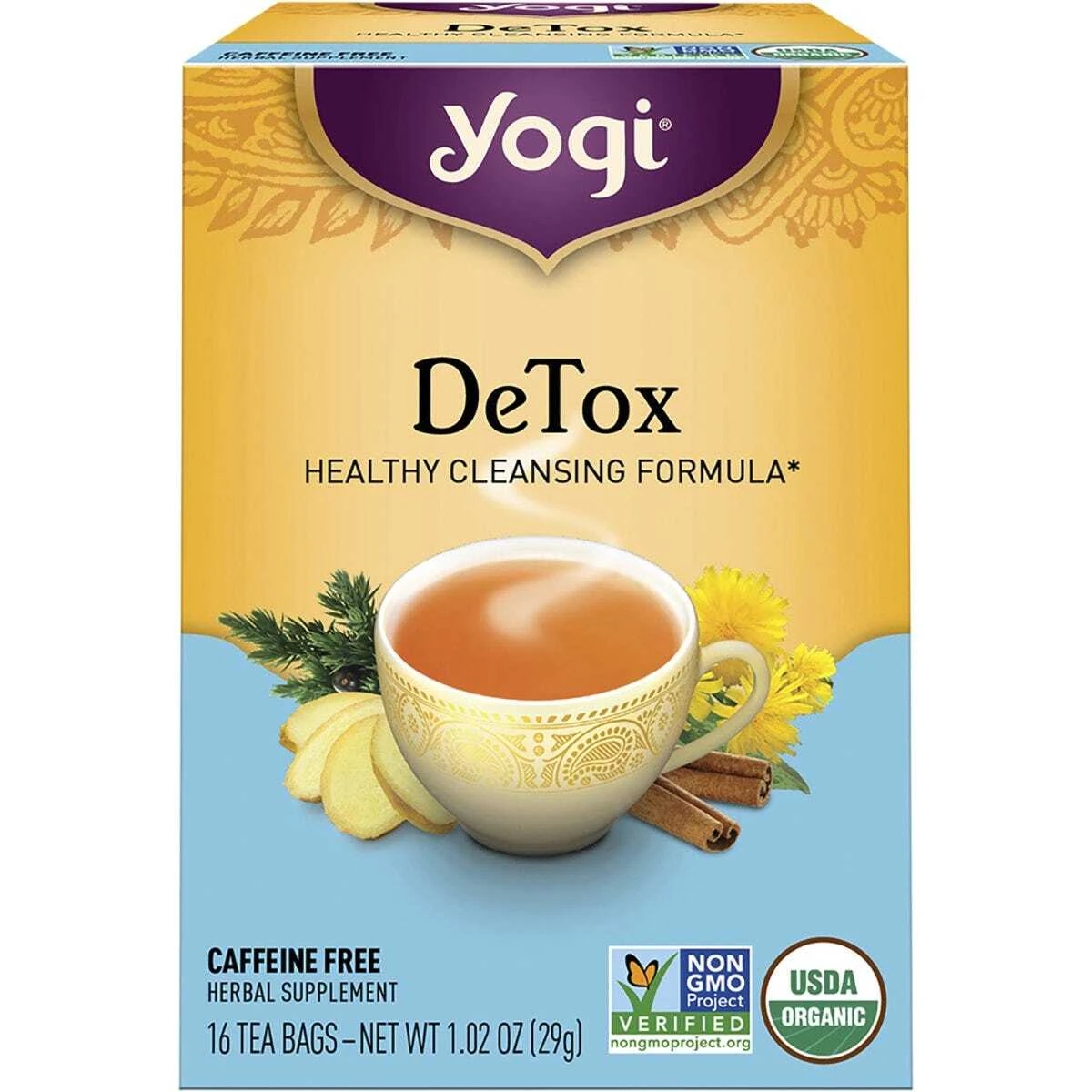 Yogi Tea Herbal Tea Bags DeTox 16 Tea Bags