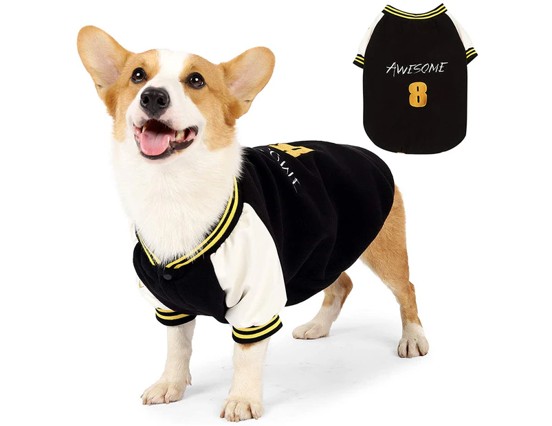 Winter Warm Dog  clothes Pet Sportswear-2XL-Black