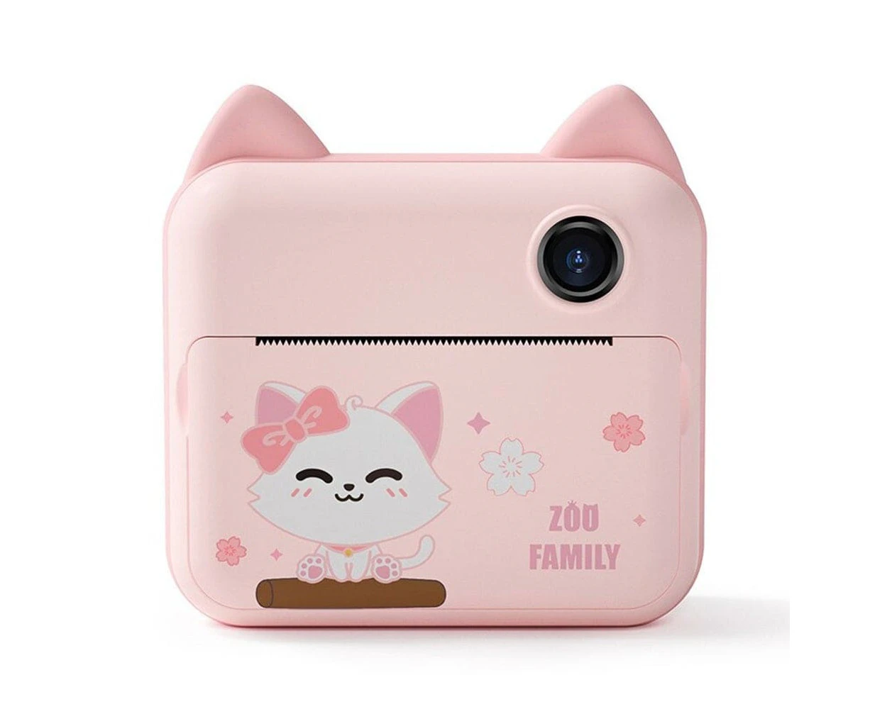 USB Rechargeable Children's Instant Thermal Print Toy Camera