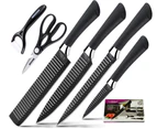 Kitchen Knife Set Cookstyle Chef Knives Stainless Steel Nonstick 6 pieces Scissor