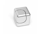 Aluminum EDC Cube Hand Spinner - Rainbow Silver