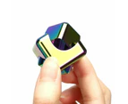 Aluminum EDC Cube Hand Spinner - Rainbow Silver