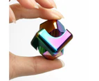 Aluminum EDC Cube Hand Spinner - Rainbow Silver