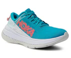 Hoka One Womens Carbon X Running Shoes Sneakers Runners - Blue/Beige