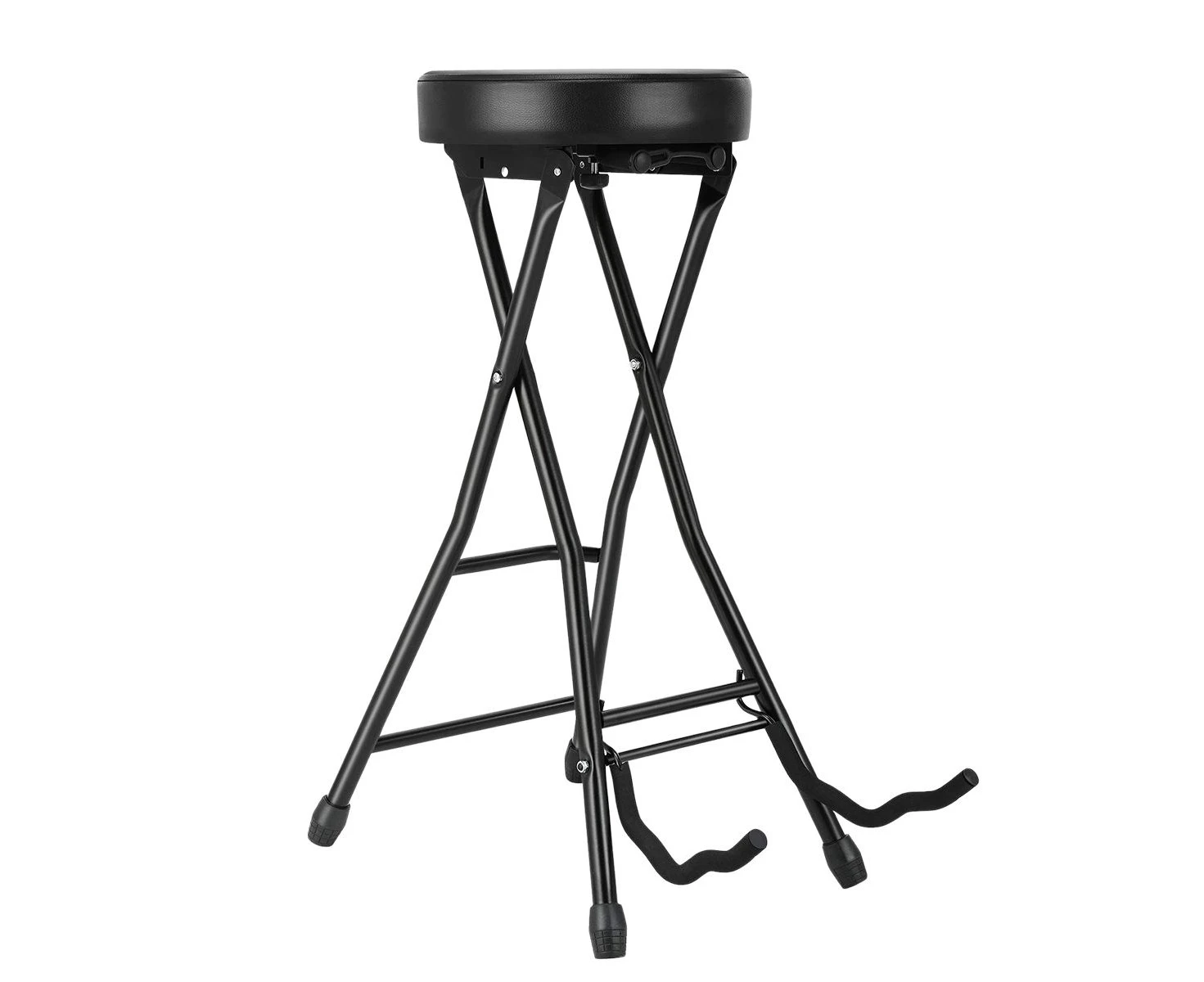 Melodic Guitar Stool Stand Practice Chair Footstool Seat Folding Sponge Padded with Holder