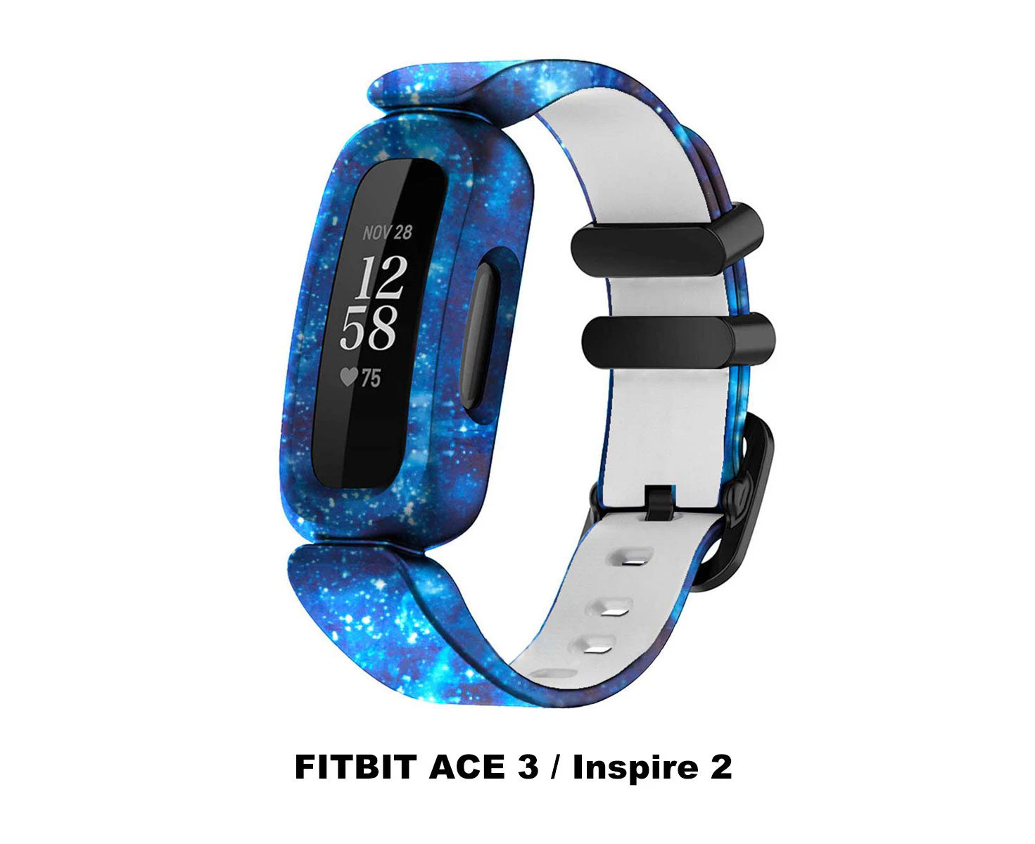 Fitbit Ace 3 Inspire 2 Kids Silicon Watch Band Pink - Blue