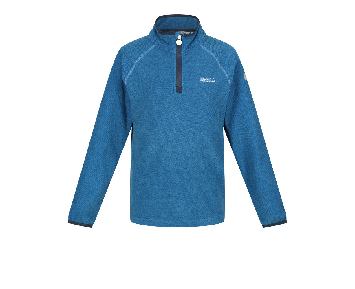 Regatta Boys Loco Half Zip Fleece Top Blue Sports Outdoors Warm Breathable