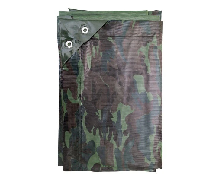 ARK Tarps Camouflage 3m x 6m Extra Heavy Duty Tarp - 3 Year UV Guarantee 100% Waterproof for Life - Strong, Lightweight & Reliable