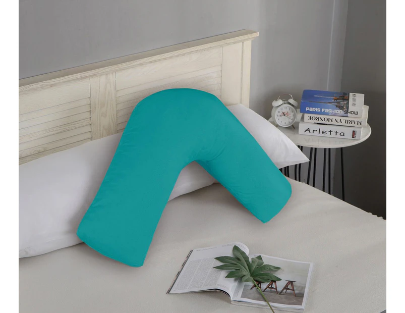 1000TC Ultra Soft V SHAPE Pillowcase - Teal