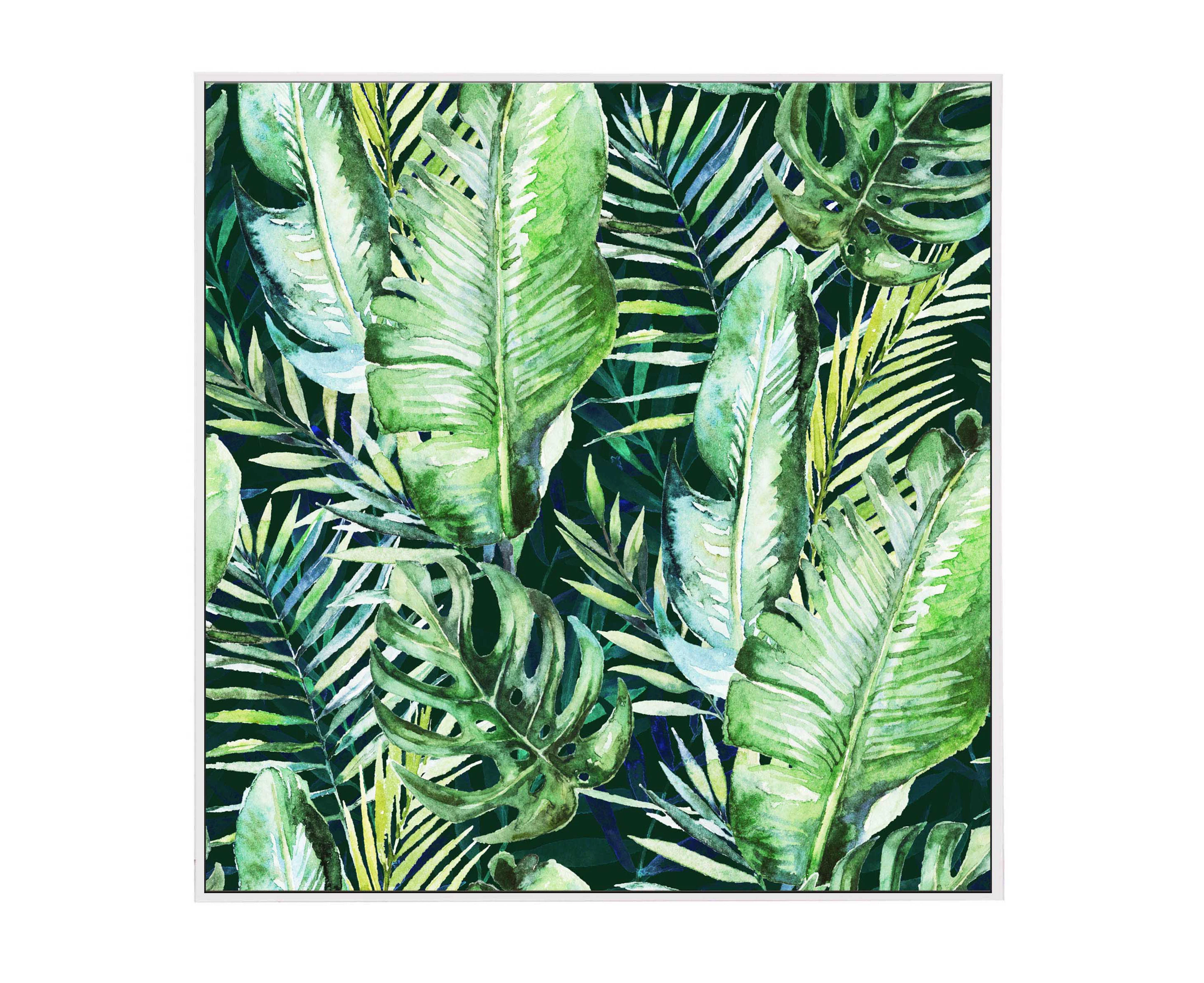 Atrevo 80x80cm Panama Green Canvas Wall Art