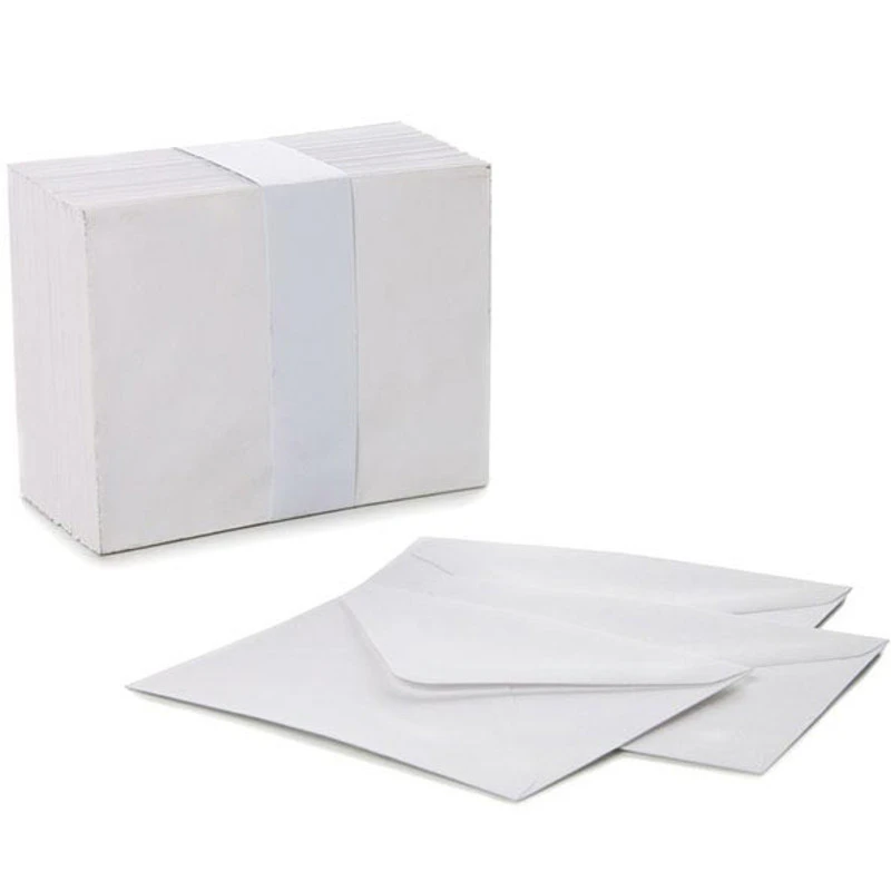 Mini Envelopes x50 Small White 85mm x 110mm For Wedding RSVP Cards