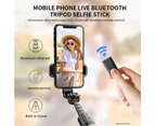 Vibe Geeks 4-in-1 Universal Foldable Bluetooth Monopod- Battery Powered - White
